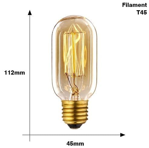 image-Edison Bulb E27 220V 40W ST64 A19 T45 G80 G95 G125 Incandescent filament bulb lighting Retro Edison Light Bulb