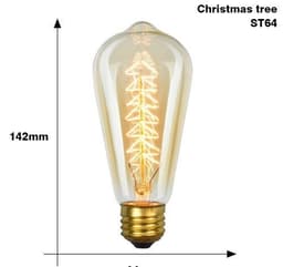 image-Edison Bulb E27 220V 40W ST64 A19 T45 G80 G95 G125 Incandescent filament bulb lighting Retro Edison Light Bulb