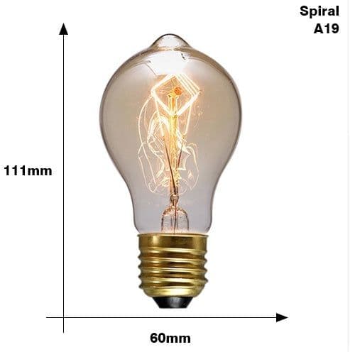 image-Edison Bulb E27 220V 40W ST64 A19 T45 G80 G95 G125 Incandescent filament bulb lighting Retro Edison Light Bulb