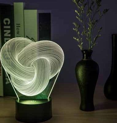 image-Twist Abstract LED 3D Night Light Touch Colorful Acrylic 3D Table Lamp Decoration Lighting Baby Sleeping Mood Lamp Best Gift