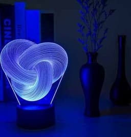 image-Twist Abstract LED 3D Night Light Touch Colorful Acrylic 3D Table Lamp Decoration Lighting Baby Sleeping Mood Lamp Best Gift