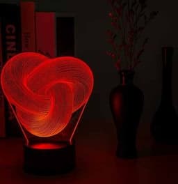 image-Twist Abstract LED 3D Night Light Touch Colorful Acrylic 3D Table Lamp Decoration Lighting Baby Sleeping Mood Lamp Best Gift