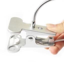 image-Clip on LED USB Light Flexible Reading Touch Desk Lamp
