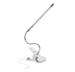 image-Clip on LED USB Light Flexible Reading Touch Desk Lamp