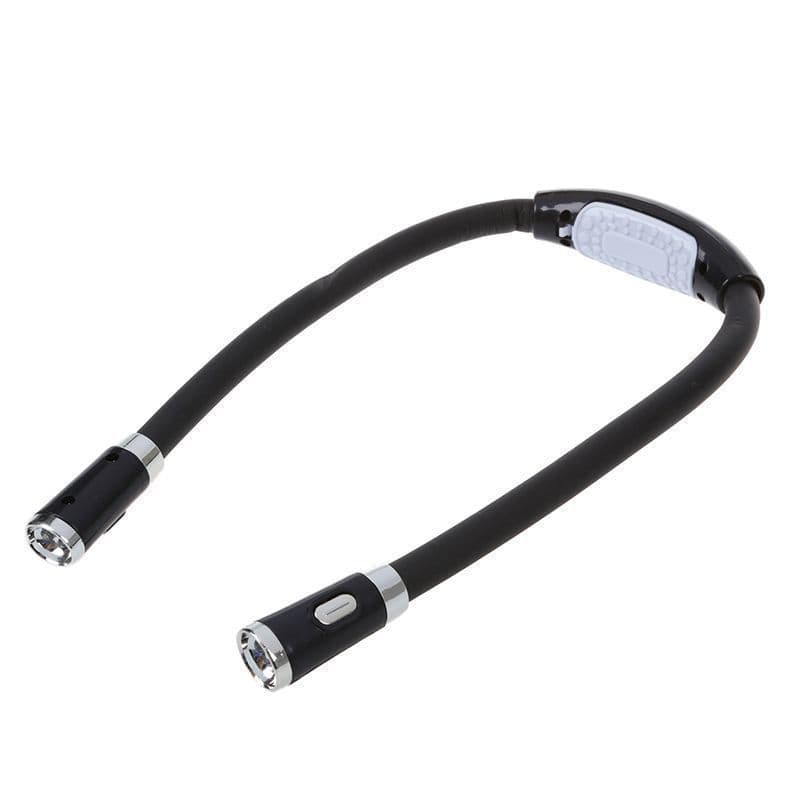 image-Flexible Neck Hug Book Light With LED Reading Lamp 3 Mode Portable Flashlight Soft Silicone Outdoor Camping Light Night Light