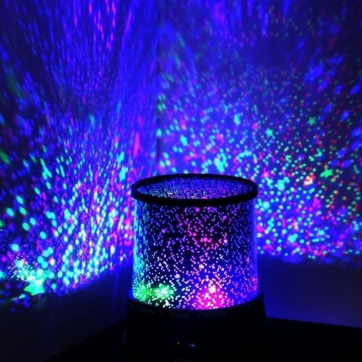 image-LED Night Light Projector Lamp Colorful Star Light (Random Color)