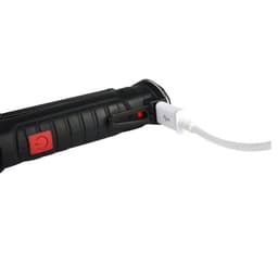 image-COB LED Tactical Flashlight USB Rechargeable Torch Waterproof Work Light Magnetic Lanterna Hanging Lamp For Night Lighting