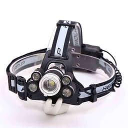 image-Cross-border Supply 5LED Headlights Glare 3T6 2XPE Headlights With SOS Help Whistle USB Charging Headlights