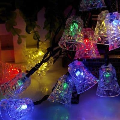 image-4 meters 20 light bells solar light string