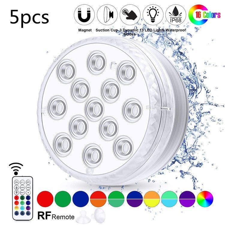image-Led Beads Submersible Light Waterproof Underwater Lamp For Garden Swimming Pool Fountain Spa Party Bathroom Remote Control