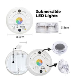 image-Led Beads Submersible Light Waterproof Underwater Lamp For Garden Swimming Pool Fountain Spa Party Bathroom Remote Control