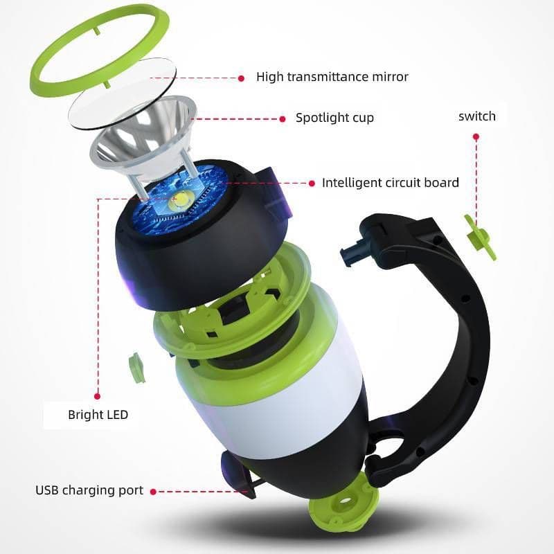 image-3 In1 Multifunctional Table Lamp Three In One LED Tent Lamp Car Night Light Foldable Emergency Flashlight