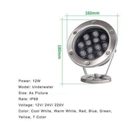 image-Stainless steel water fountain light