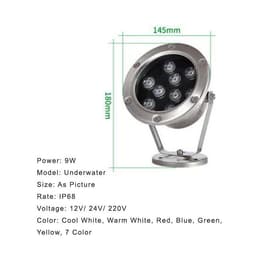 image-Stainless steel water fountain light