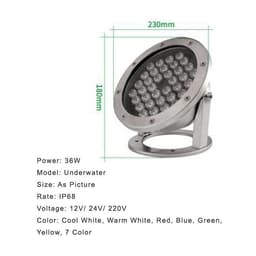 image-Stainless steel water fountain light