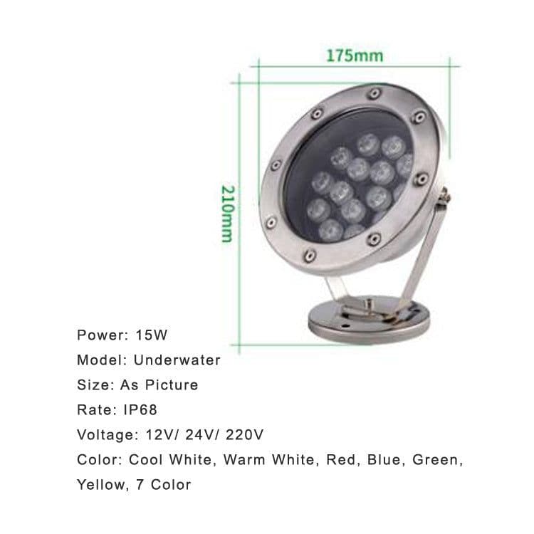image-Stainless steel water fountain light
