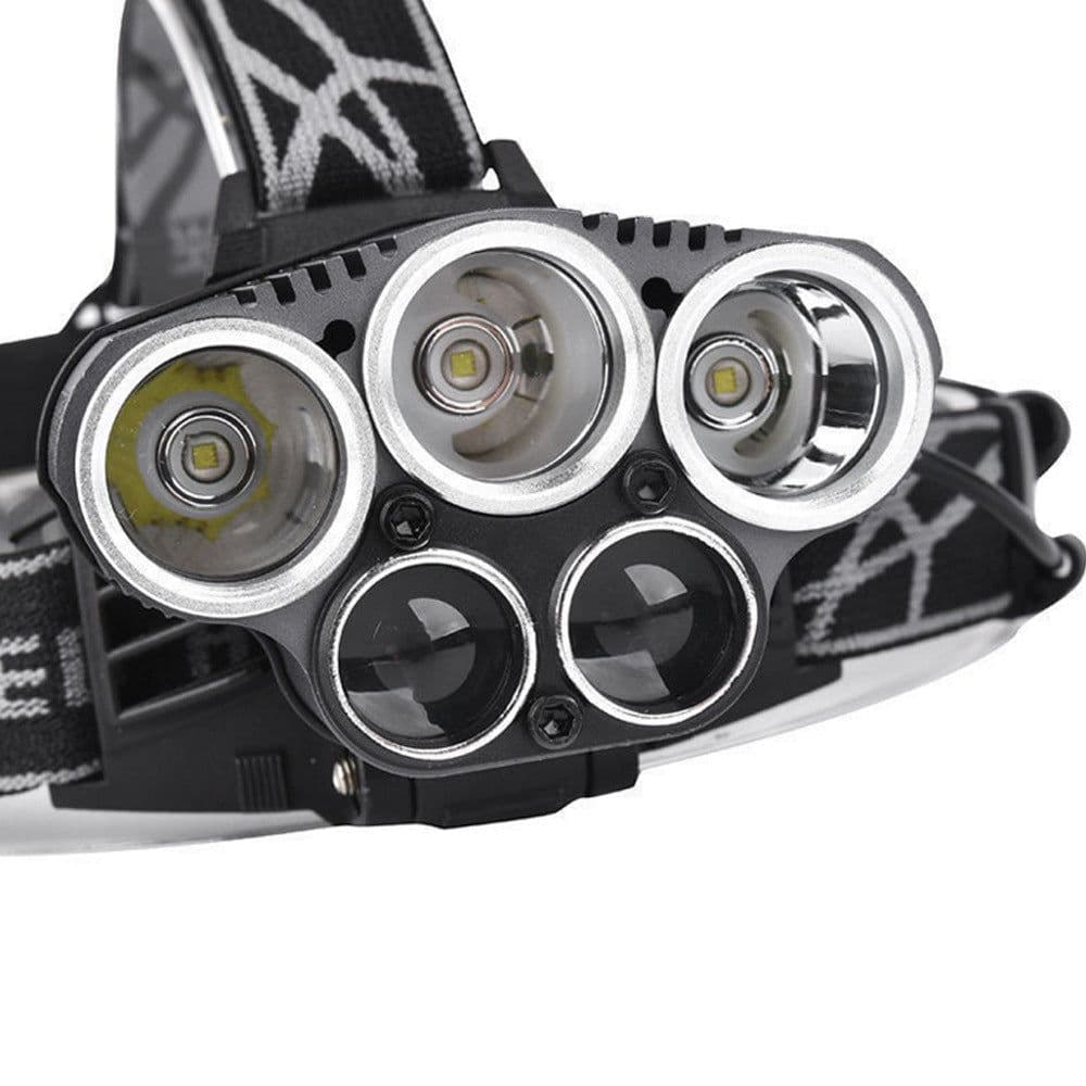 image-6-mode USB rechargeable outdoor night fishing 5LED headlight