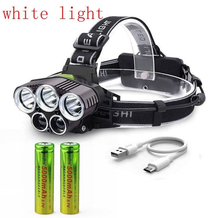 image-6-mode USB rechargeable outdoor night fishing 5LED headlight