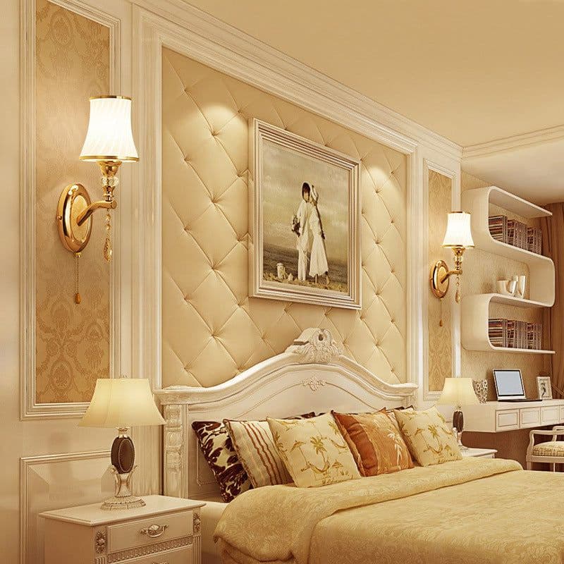image-European wall lamp Sitting Room Setting Wall Bedroom Head of a Bed