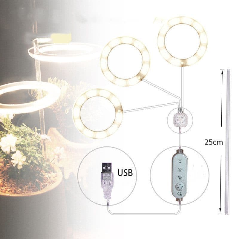 image-LED Grow Light Full Spectrum Phyto Grow Lamp USB Phyto Lamp for Plants Growth Lighting for Indoor Plant