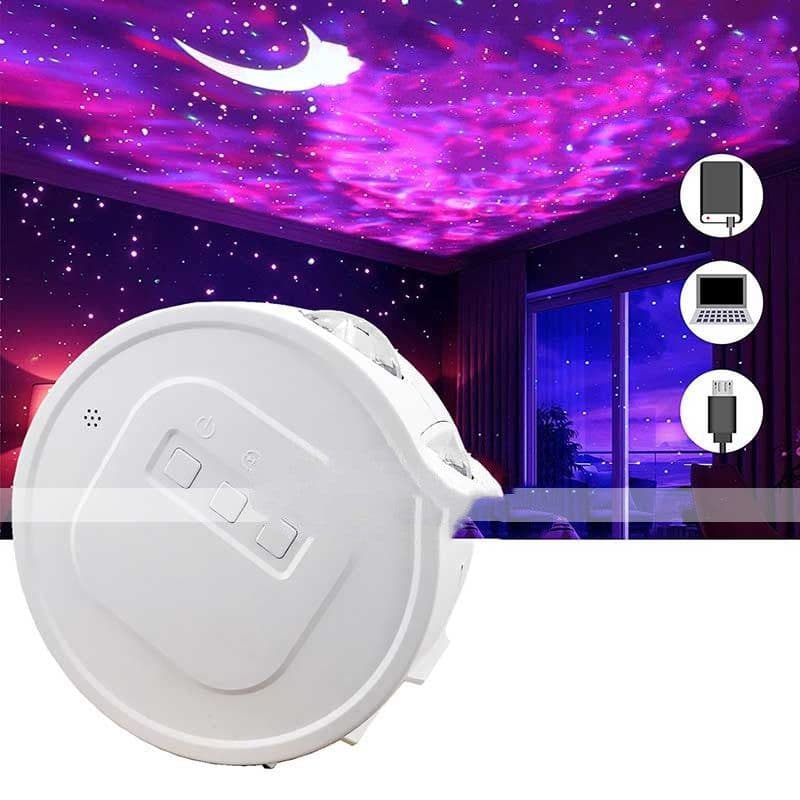 image-Remote Control Bluetooth LED Starry Sky Projection Lamp
