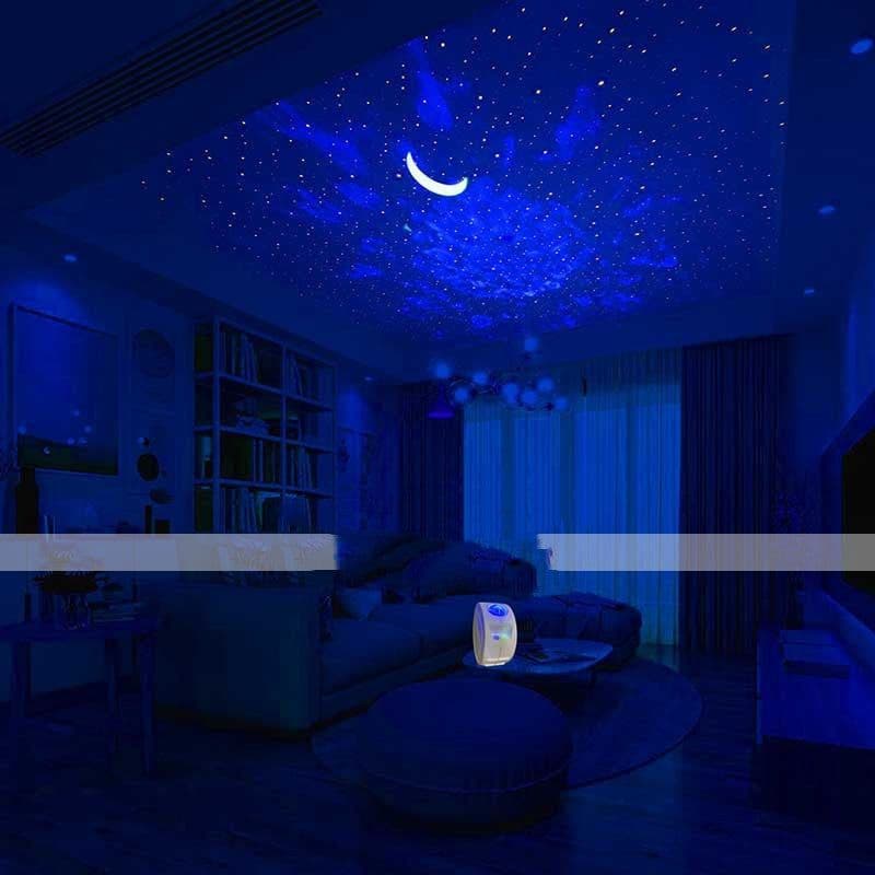 image-Remote Control Bluetooth LED Starry Sky Projection Lamp