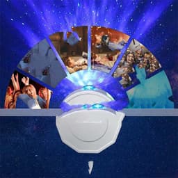 image-Remote Control Bluetooth LED Starry Sky Projection Lamp
