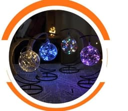 image-LED creative hand rope rattan ball copper wire lamp lamp room bedroom decoration lamp Christmas lamp light night lamp