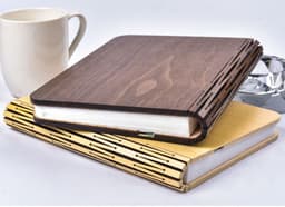 image-LED Night Light Folding Book Light USB Port Rechargeable Wooden Magnet Lamp