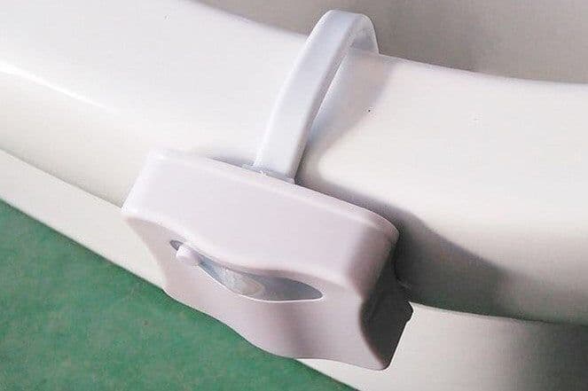 image-The new 8 color toilet lamp hanging human toilet cover light induction of creative gifts selling LED Nightlight