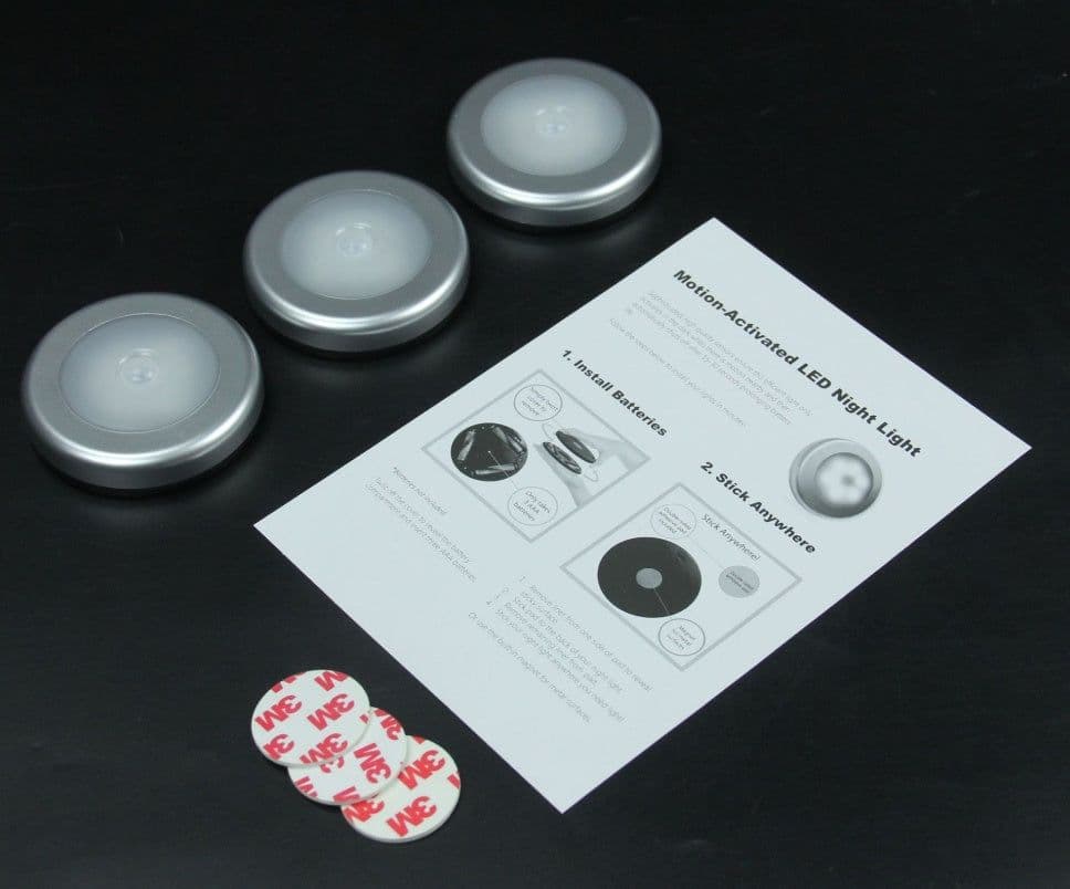 image-Direct manufacturers 6LED human body induction lamp cabinet lamp Nightlight toilet lamp corridor lamp ceiling lamp with strong magnetism