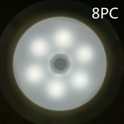 image-Direct manufacturers 6LED human body induction lamp cabinet lamp Nightlight toilet lamp corridor lamp ceiling lamp with strong magnetism