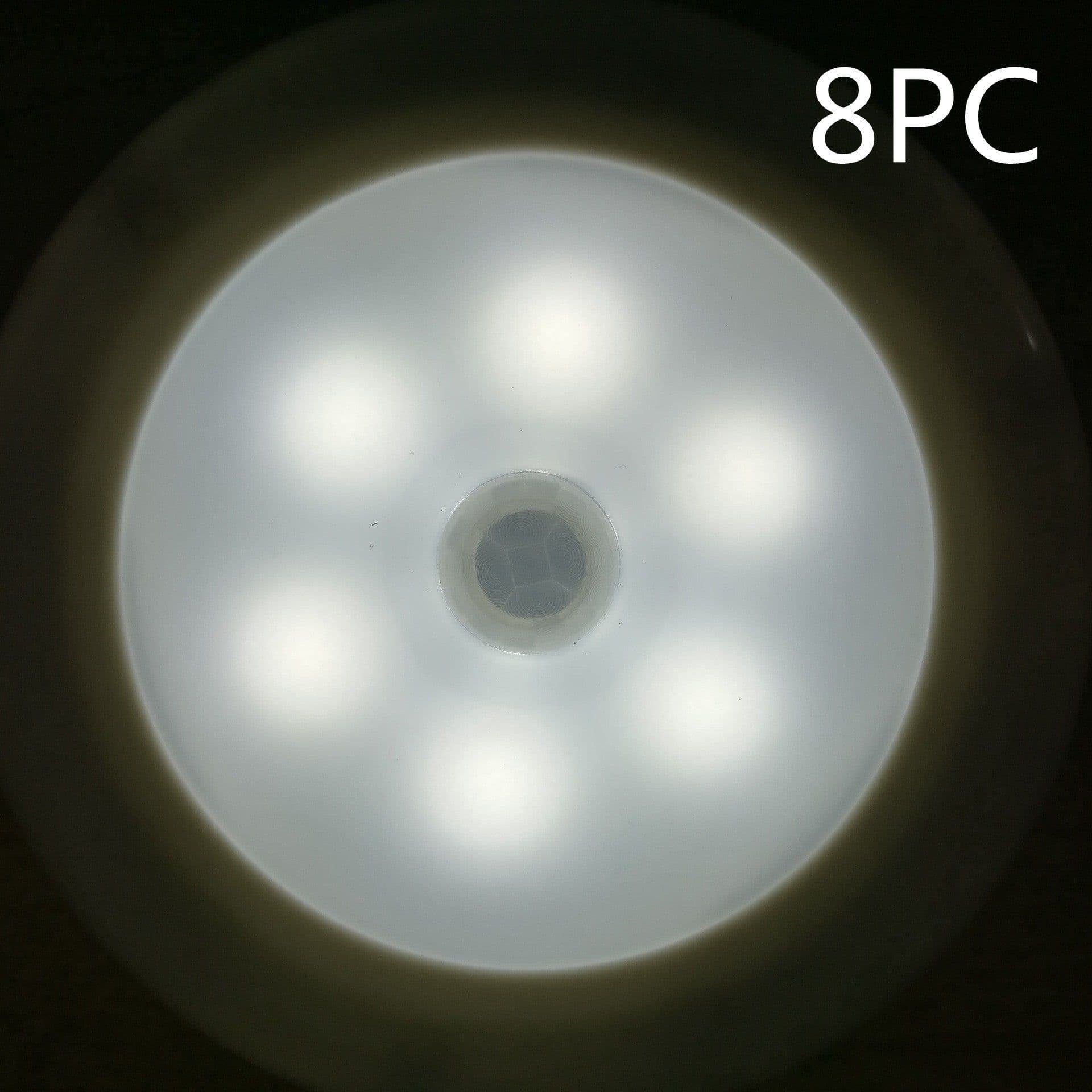 image-Direct manufacturers 6LED human body induction lamp cabinet lamp Nightlight toilet lamp corridor lamp ceiling lamp with strong magnetism