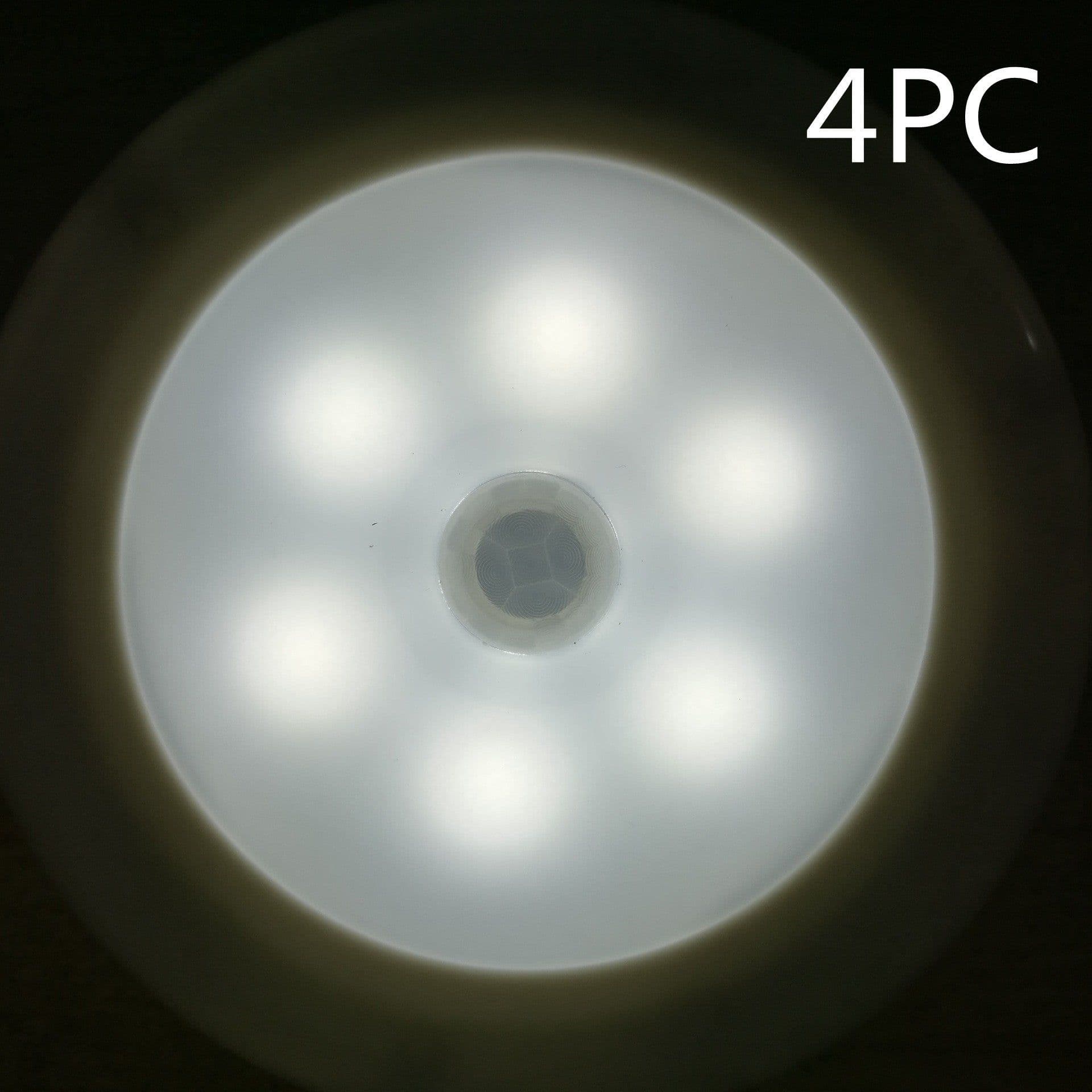 image-Direct manufacturers 6LED human body induction lamp cabinet lamp Nightlight toilet lamp corridor lamp ceiling lamp with strong magnetism