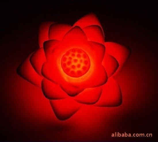 image-Color Change Lotus Flower LED Night Light Decoration Candle Lamp Night light, Novelty colorful LED lamp