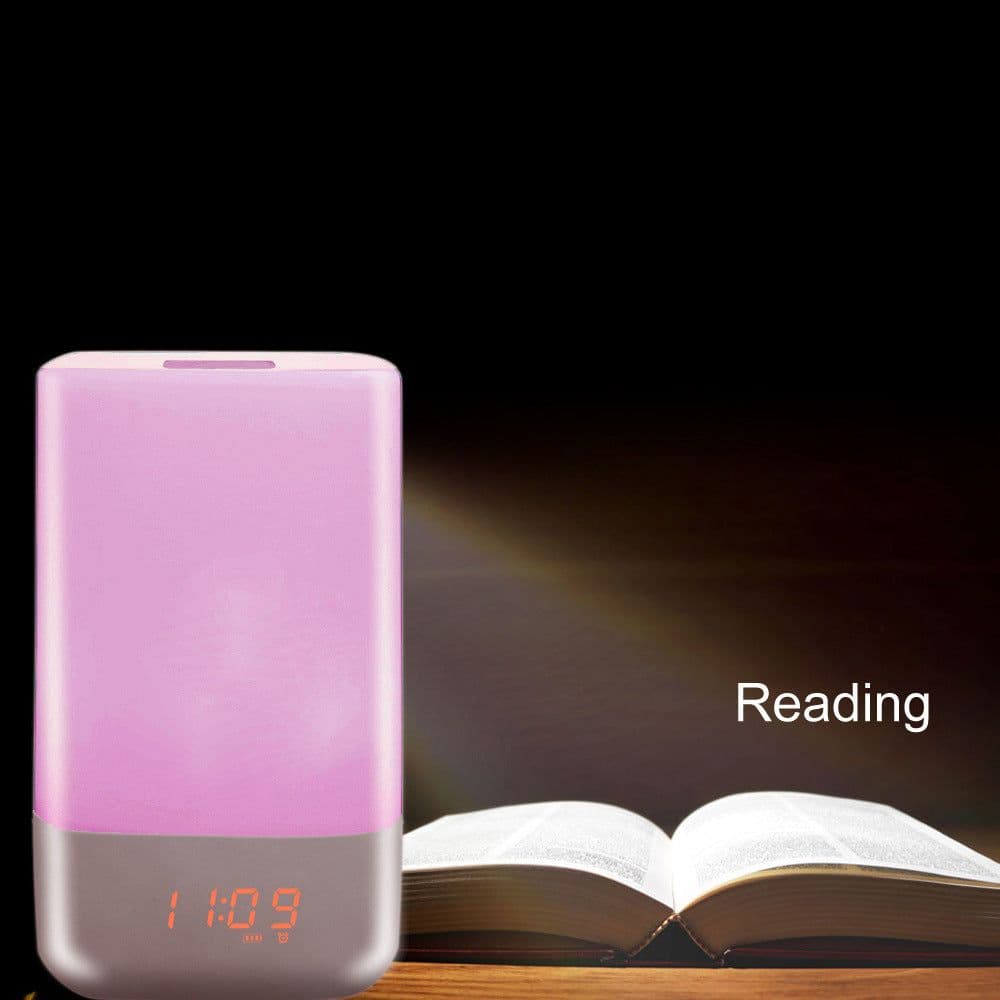 image-The new intelligent LED lamp alarm clock wake time touch wake light colorful bedroom Nightlight gift wholesale