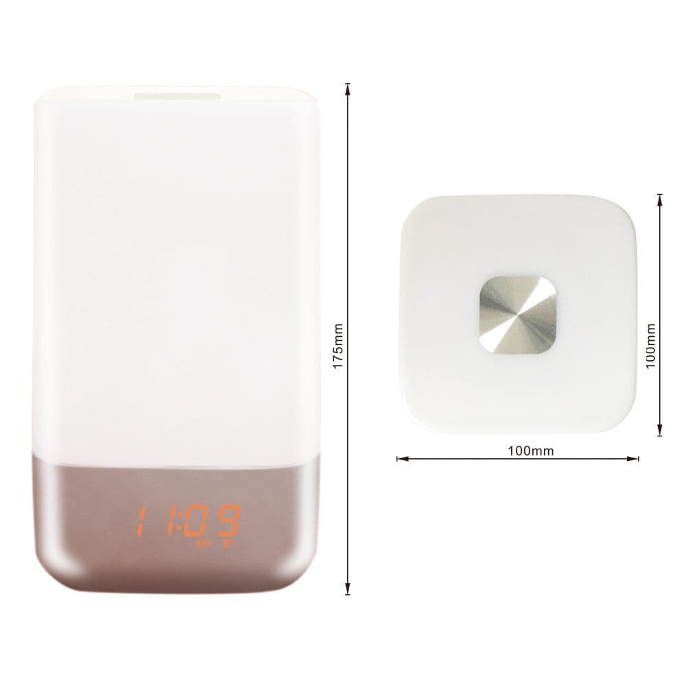 image-The new intelligent LED lamp alarm clock wake time touch wake light colorful bedroom Nightlight gift wholesale