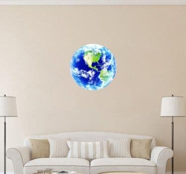 image-Glow In The Dark 3D Earth Wall Sticker FREE GLOBAL SHIPPING