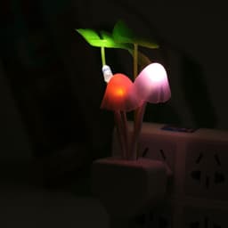 image-Color LED Mushroom Light, 3 Colors, With Sensor, Novelty, 220v