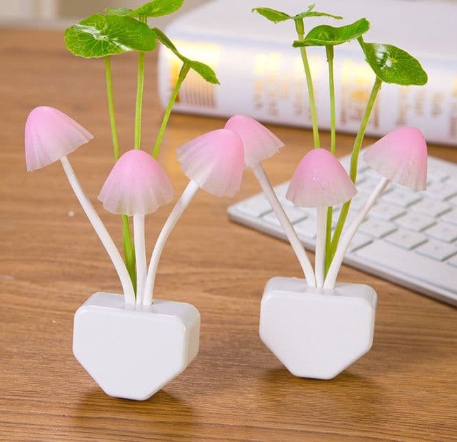 image-Color LED Mushroom Light, 3 Colors, With Sensor, Novelty, 220v