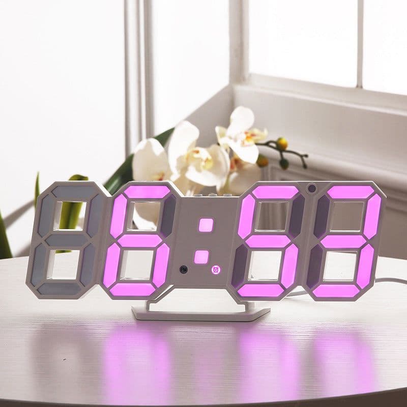 image-3D LED Wall Digital Clock