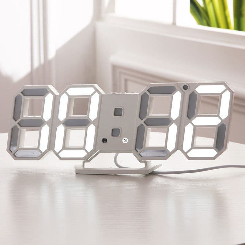 image-3D LED Wall Digital Clock