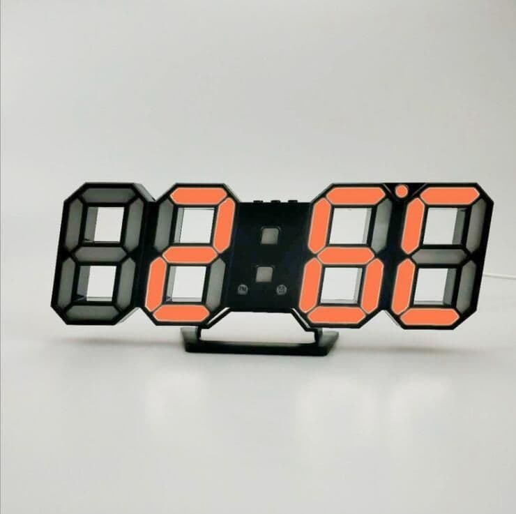 image-3D LED Wall Digital Clock