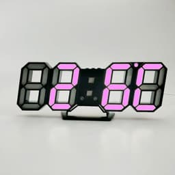 image-3D LED Wall Digital Clock