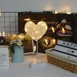 image-LED lights flashing lights lights stars romantic room layout decoration love stars lamp table lamp rattan lamp ball
