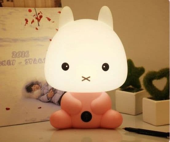 image-Creative cartoon table lamp eye protection night light