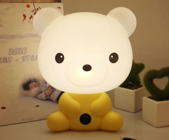 image-Creative cartoon table lamp eye protection night light
