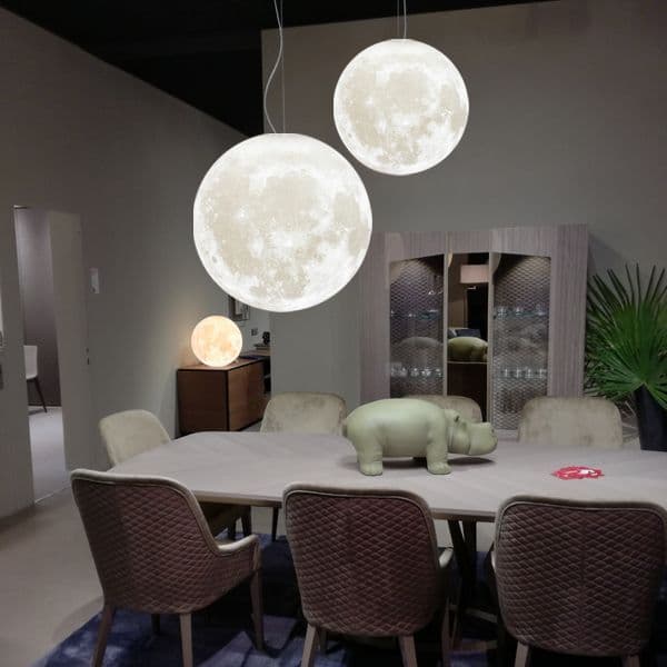image-Chandelier bedroom lamp personality single head 3D restaurant hanging lamps