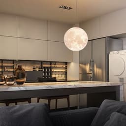 image-Chandelier bedroom lamp personality single head 3D restaurant hanging lamps