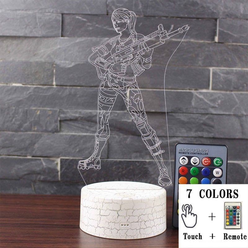 image-Fortnight Toys NightLight LED Sleep Light Projection Lamp Fortnight Battle Royale Scar RPG Gun Game Accessories Kids Gifts